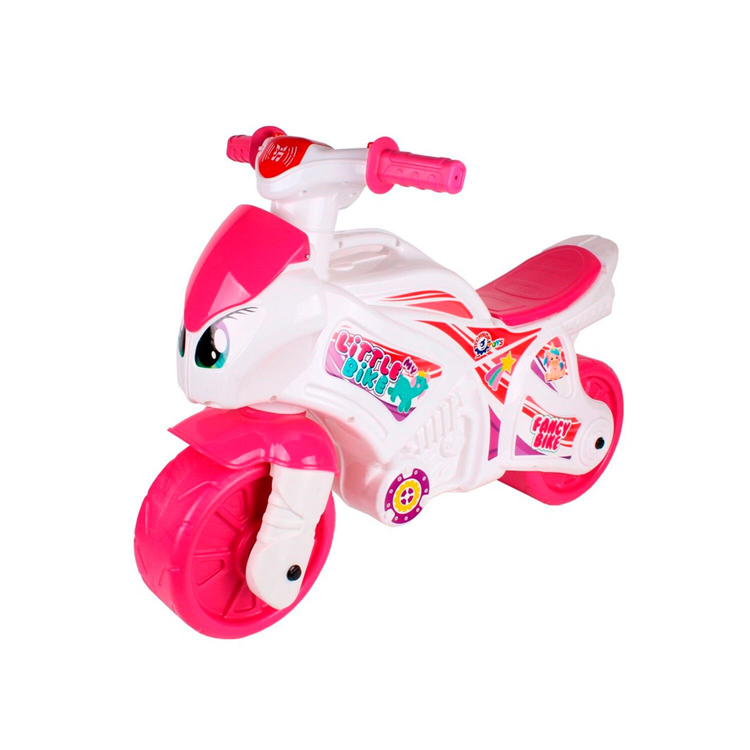 Мотоцикл беговел розового цвета (7204) "Technok Toys"