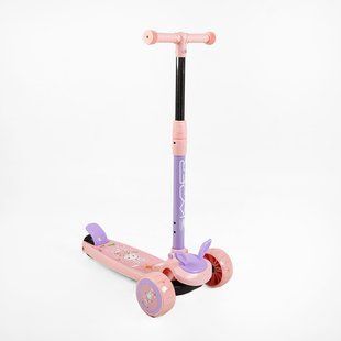 Самокат триколісний Skyper (LR-14007) колеса зі світлом, кермо знімне