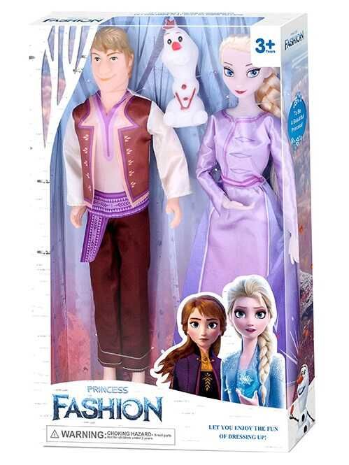 Набір ляльок YF 1138 K (96/2) "Снігова принцеса та її друзі", фігурка сніговика, 2 шт, в коробці