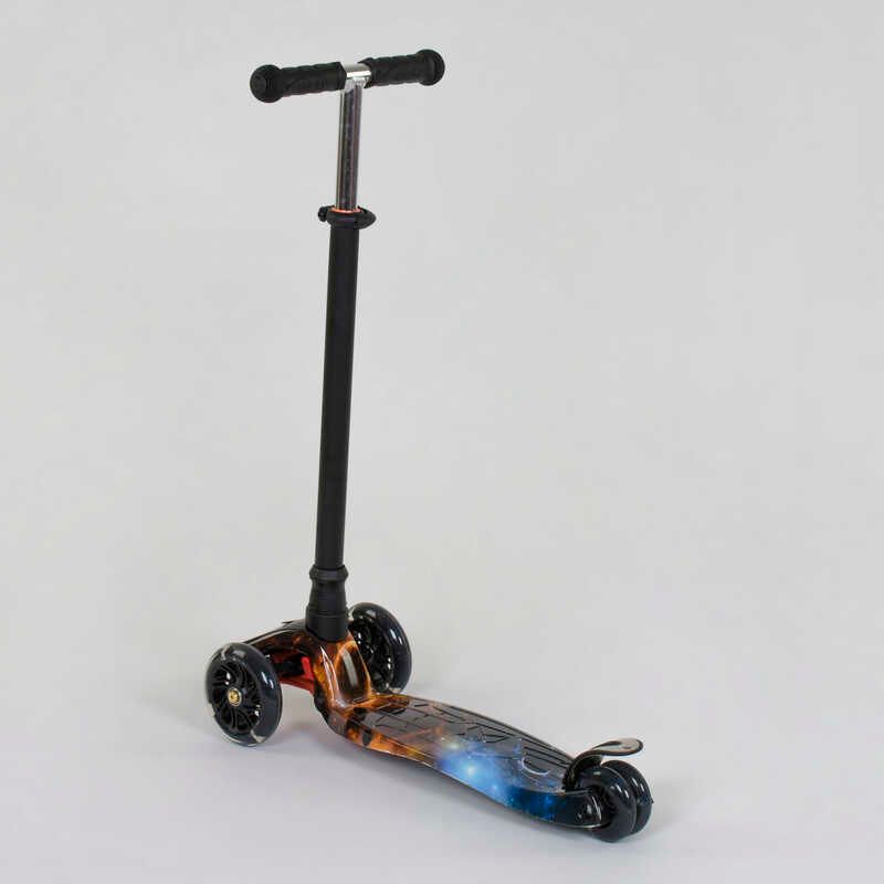 Самокат для детей со светящимися колесами MAXI Best Scooter (А 24662 / 779-1311) трубка руля алюминиевая, d=12см