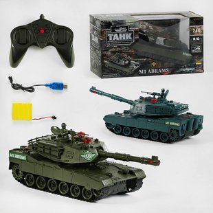 Танк &ldquo;M1 Abrams&rdquo; на радиоуправлении (41963) "TK Group", гусеничный ход, свет, звук