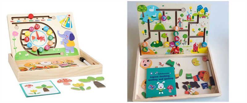 Дерев’яний пальчиковий лабіринт C 65726 (36) 3в1: тематичний лабіринт, магнітна гра, дошка для малювання, маркер “пиши-стирай”, в коробці 160644 фото Дерев’яний пальчиковий лабіринт C 65726 (36) 3в1: тематичний лабіринт, магнітна гра, дошка для малювання, маркер “пиши-стирай”, в коробці