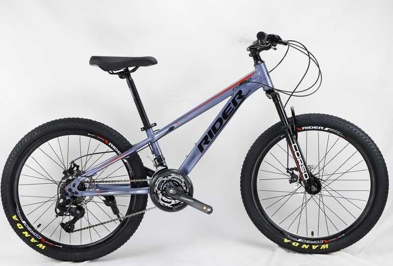 Спортивный велосипед Corso 24" дюйма «RIDER» (RD-24690) рама стальная 11’’, оборудование LTWOO A2, 21 скорость