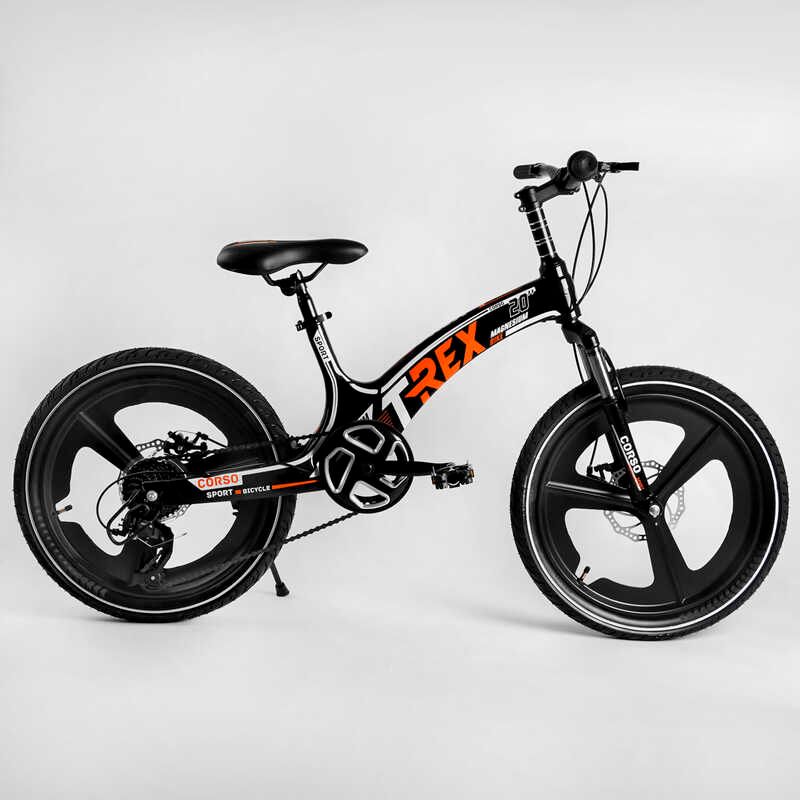 Спортивный велосипед для детей 20’’ CORSO T-REX (TR-77006) оборудование MicroShift, 7 скоростей, собран на 75%